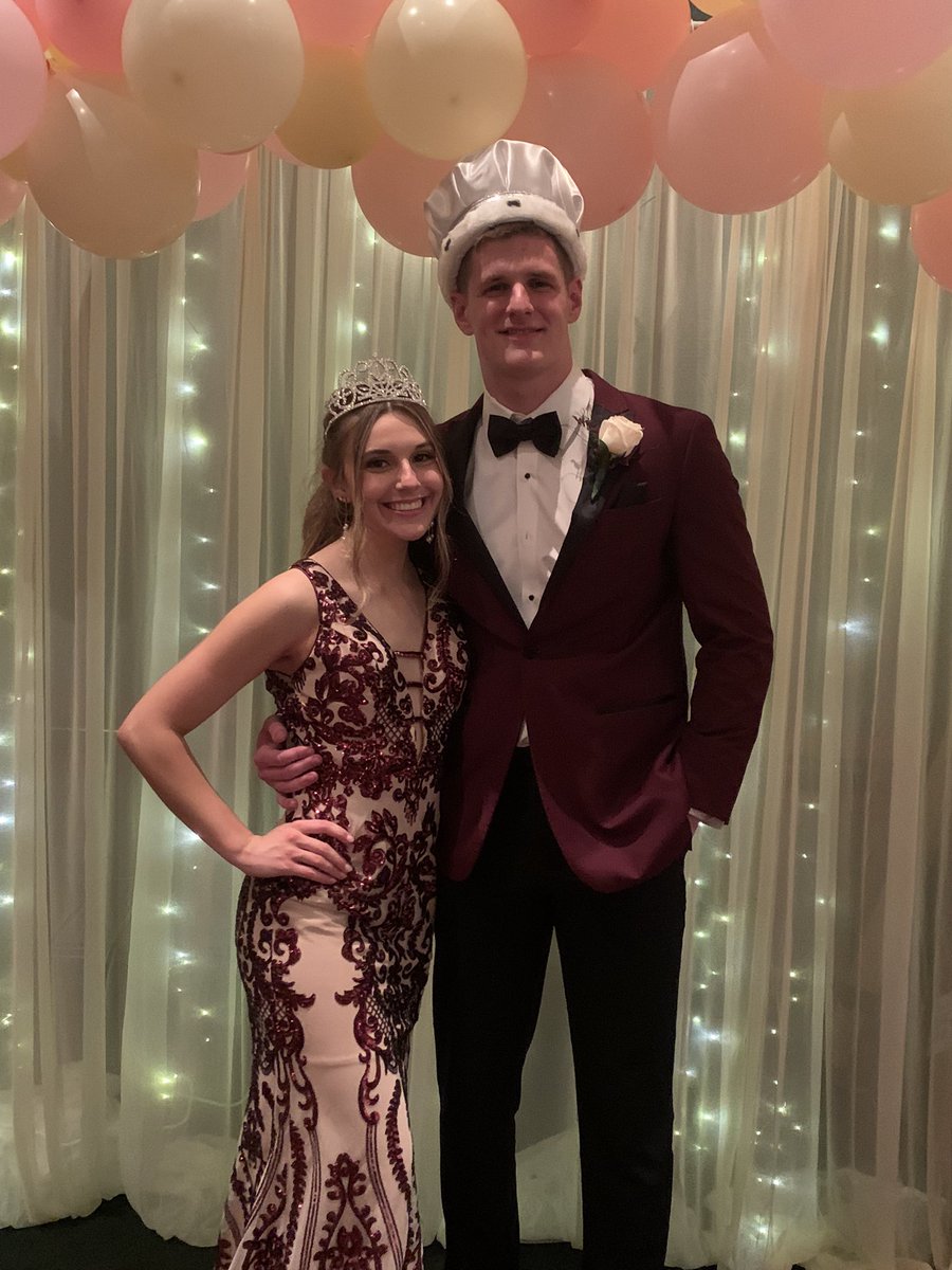 FASD_Athletics's tweet photo. FHS Prom Queen &amp; King! 
Emma Check and Cole Charlton https://t.co/dvD0wTOEDo