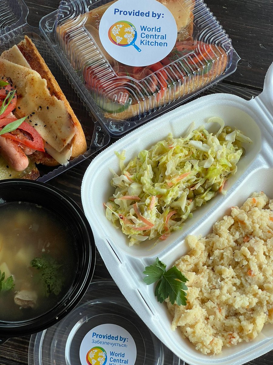 Every day, WCK restaurants across Odesa serve thousands of freshly prepared meals to refugees arriving from cities in eastern Ukraine—including many seniors. Teams always prepare hot, nourishing soup in addition to the main course! #ChefsForUkraine