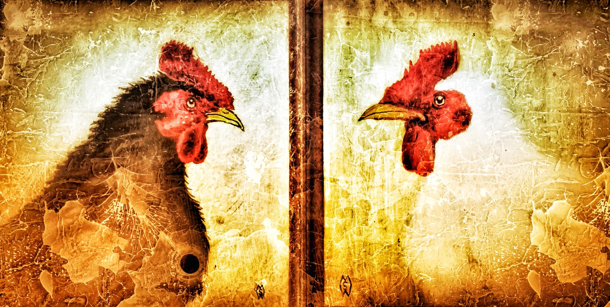 MattStarrFineA1's tweet photo. May 14th is Dance Like a Chicken Day. This is my painting of two roosters, staring at each other, โplaying chicken.โ https://t.co/tYJQoIYOBI
#mattstarrfineart #DanceLikeAChicken #playingchicken #chicken #food #foodie #foodporn #instafood #foodstagram #yummy #chickens https://t.co/waMotir1FS