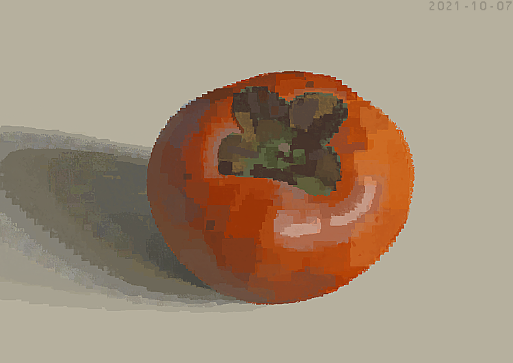 「柿 」|junkumaのイラスト