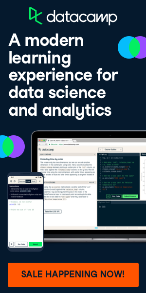 Kurunthasmarket's tweet image. Land your dream data job with a limited time offer!

Get up to 60% off and the annual sale ends soon. Get access to all the learning tools

datacamp.pxf.io/c/2333223/1198…

svcfacilitators.com/online-courses…

#datacamp #dataskill #python #sql #tableau #cloud #python #spreadsheets #scala