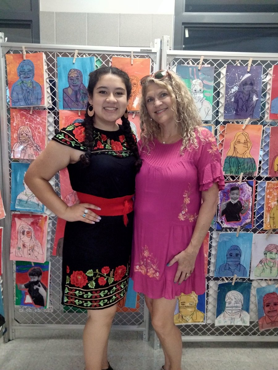A couple of our teachers in celebration for Cinco De Mayo. <a href="/RISDAcademy/">RISD Academy</a> Let your heritage 🌞.