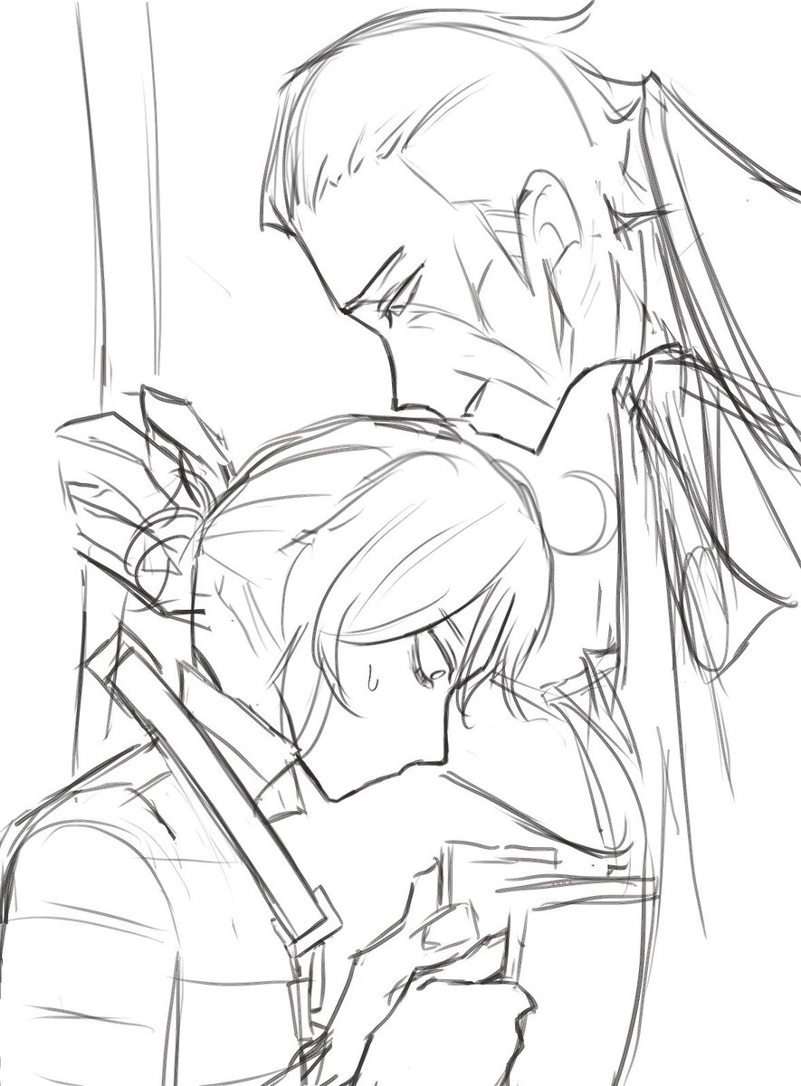 sketch for the morning, back to work again TT
I'll color it when I have the time :D
Jokes on me if the new hunter isn't Alva HAHA
But his design is still within my range to draw its kinda fun for now