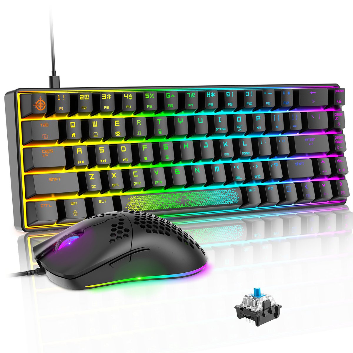 ElecLexon's tweet image. Lexonelec MK14 - 60% Compact [3-in-1] Wired Mechanical Gaming Keyboard Mouse Combo Set
nice for game and office for £45.99 or €56.99
#lexonelec #MechanicalKeyboard 

🎁🥰For Enter the Giveaway pls:
1. Follow me 
2. Retweet
3. Like this Tweet