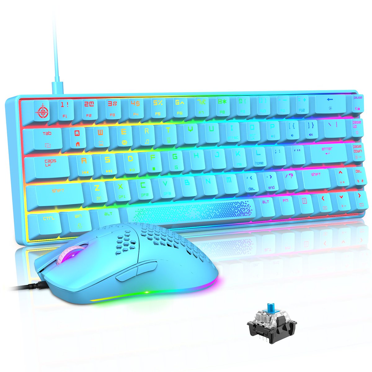 ElecLexon's tweet image. Lexonelec MK14 - 60% Compact [3-in-1] Wired Mechanical Gaming Keyboard Mouse Combo Set
nice for game and office for £45.99 or €56.99
#lexonelec #MechanicalKeyboard 

🎁🥰For Enter the Giveaway pls:
1. Follow me 
2. Retweet
3. Like this Tweet