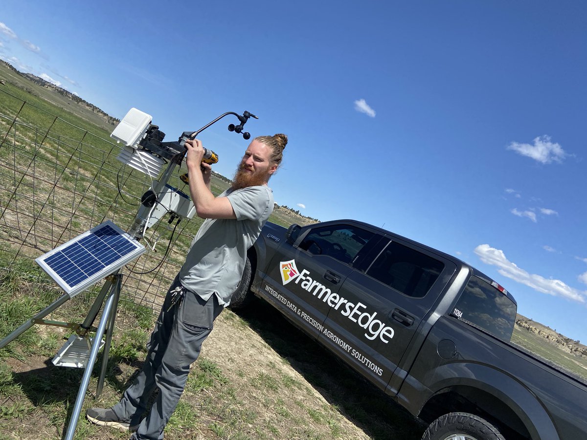 Spent the day with the ops team doing installs and onboarding a new grower in Southern Montana! Todays view of a 12 row planter is a bit of a change from the 70’ air drills I see in Northern Montana <a href="/farmers_edge/">Farmers Edge</a>