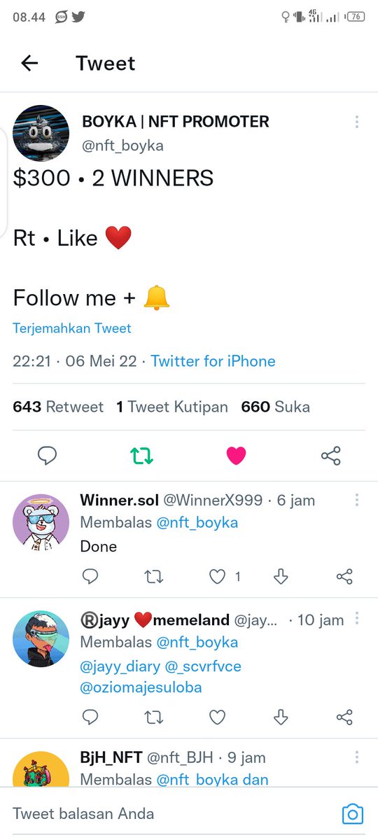 Rebecca7707's tweet photo. @nft_boyka Done sir please choose me 🙏 https://t.co/qdMBIqieJY