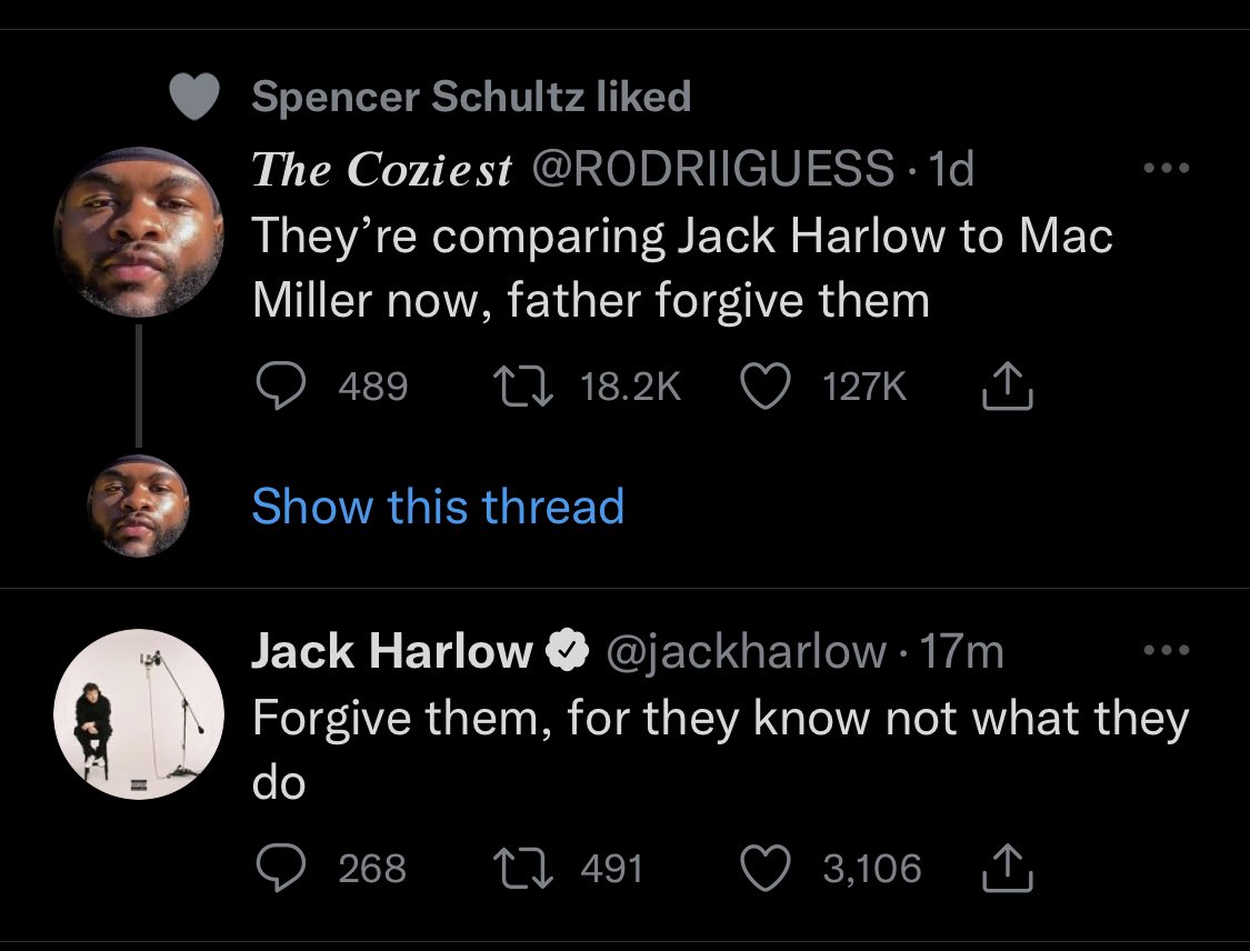 YNWSMELLLY's tweet photo. @jackharlow https://t.co/qTY2rXUtoF