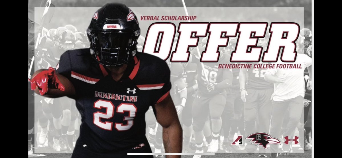 Blessed to receive an offer from Benedictine college! Thanks for the opportunity <a href="/JoelOsborn_BC/">Joel Osborn</a> and <a href="/RavenFootballBC/">Benedictine Football</a>!
