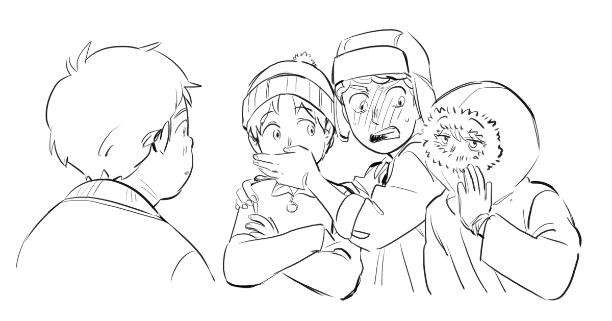i drew this the day after i watched the movie for the first time (the crossover is by no means perfect but i wanted raccoon cartman) 