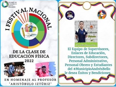 Todo el éxito para los participantes que representaran al Estado Tachira especialmente al Prof Ivan Duran @MPPEDUCACION
@ZonaEducTachira
<a href="/Berzabethg1/">Berzabethgandicaoficial</a> <a href="/DGEFDMPPE/">Dirección General De Educación Física Y Deporte</a>
<a href="/COMUNIDADESED15/">DIV. COMUNIDADES EDUCATIVAS TÁCHIRA</a>
<a href="/edward_arellano/">edward saint</a>
<a href="/DorisJi32185292/">Doris Jimenez</a>
<a href="/Arnaldo34696122/">ARNALDO GUZMÁN</a>  <a href="/cra_andrebello/">Cra Municipio Andrés Bello</a> <a href="/RedAndresBello/">Red Educativa Andrés Bello</a> <a href="/uecoframa/">uecoframa</a>