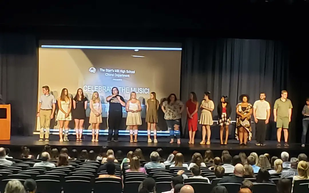 SMHSChorus's tweet photo. Thanks to all who attended our choral banquet tonight where we celebrated our talented students. What a great year for singing. @starrsmillhs #chorus #singing https://t.co/9tuSCoRPqF