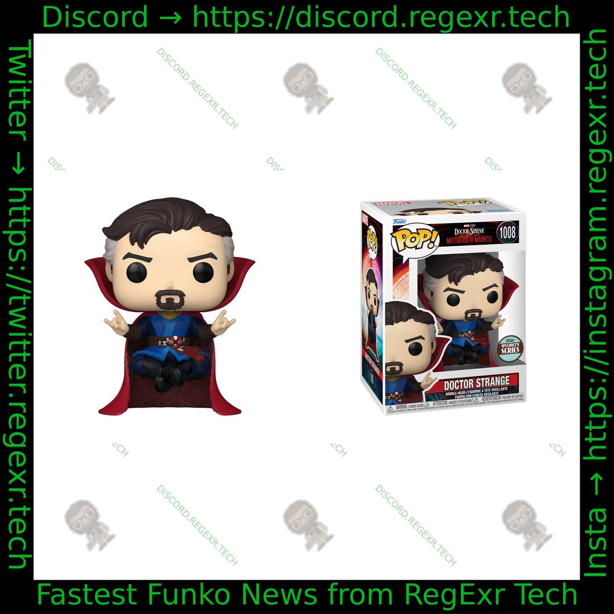 PopCommunity's tweet photo. In The Multiverse Of Madness Is Out In Theaters Today! Rt And Follow For The Chance To Win The Funko Specialty Series Doctor Strange Levitating Pop! https://t.co/wVAArr4NXl