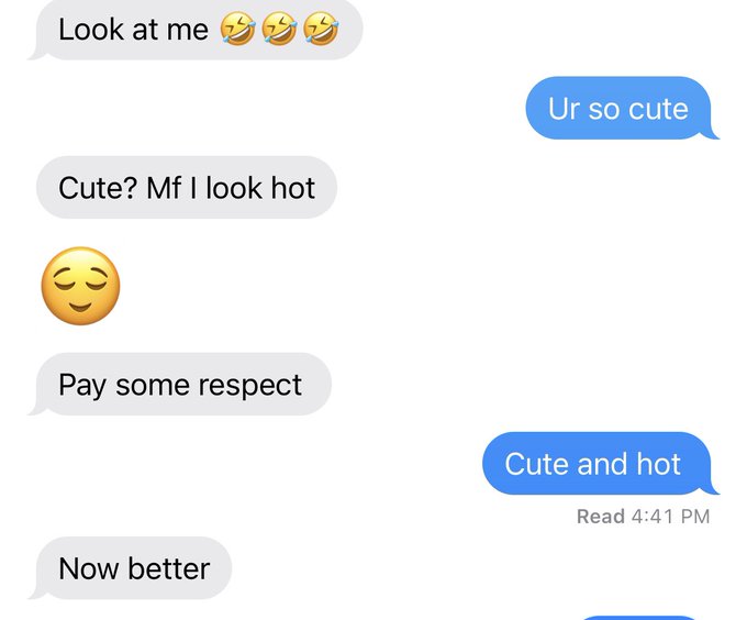Do men not like to be called cute 😂😅 https://t.co/d2RwyXbL9d