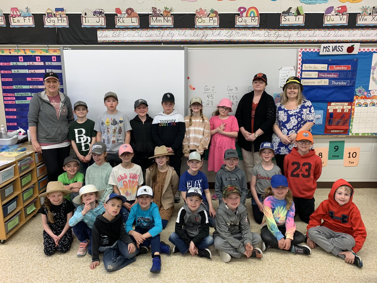 NBSchoolPRSD8's tweet photo. For Mental Health Awareness Week our students went for a walk on Tuesday, and all wore their Hats on For Mental Health on Wednesday! #prsd8 https://t.co/19rkHBM0OQ