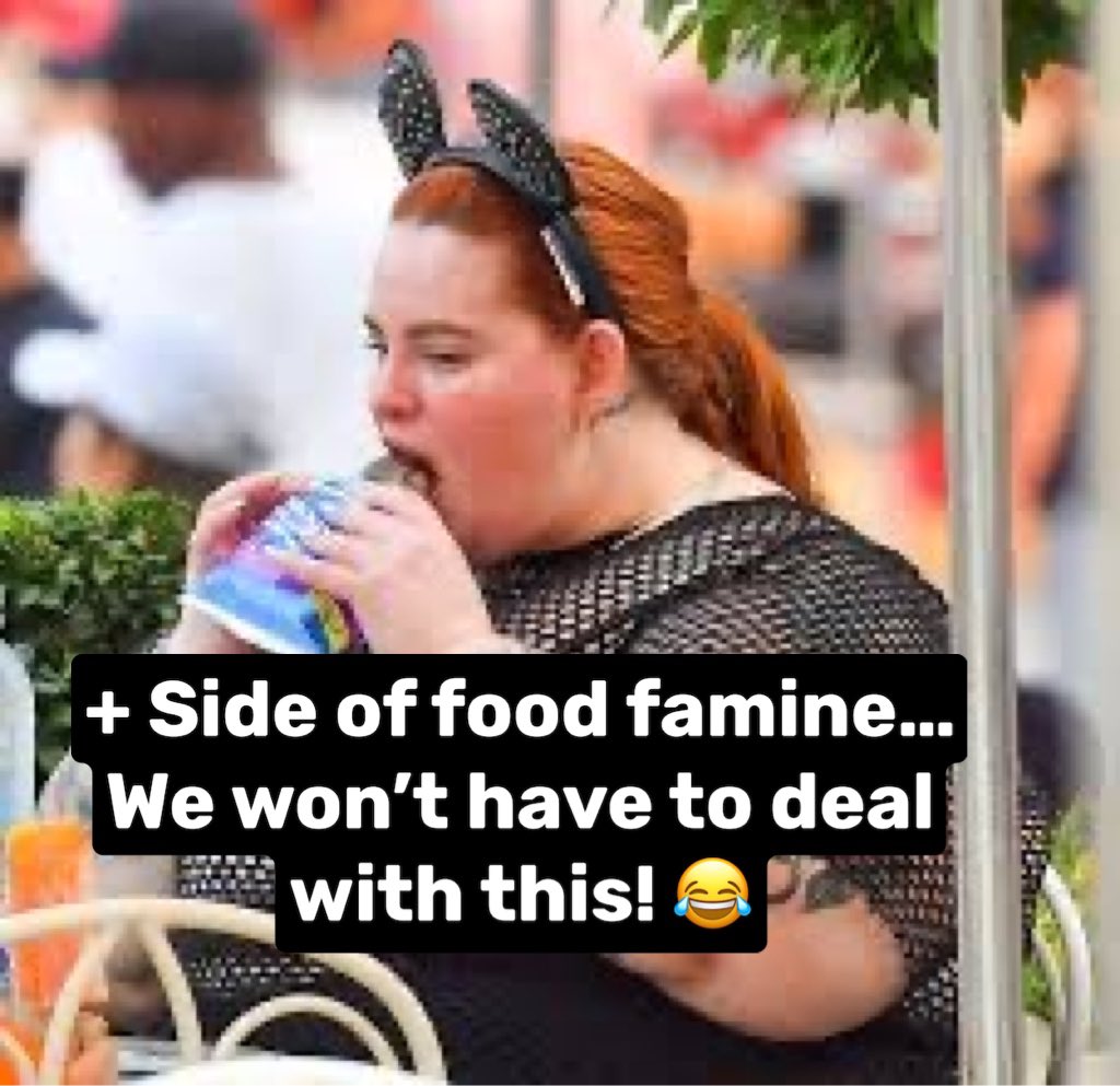 ElevantRelevan1's tweet photo. #foodfamine #foodshortages #bodypositivitymovement #Tessholiday #obesity https://t.co/lGBdojg84B