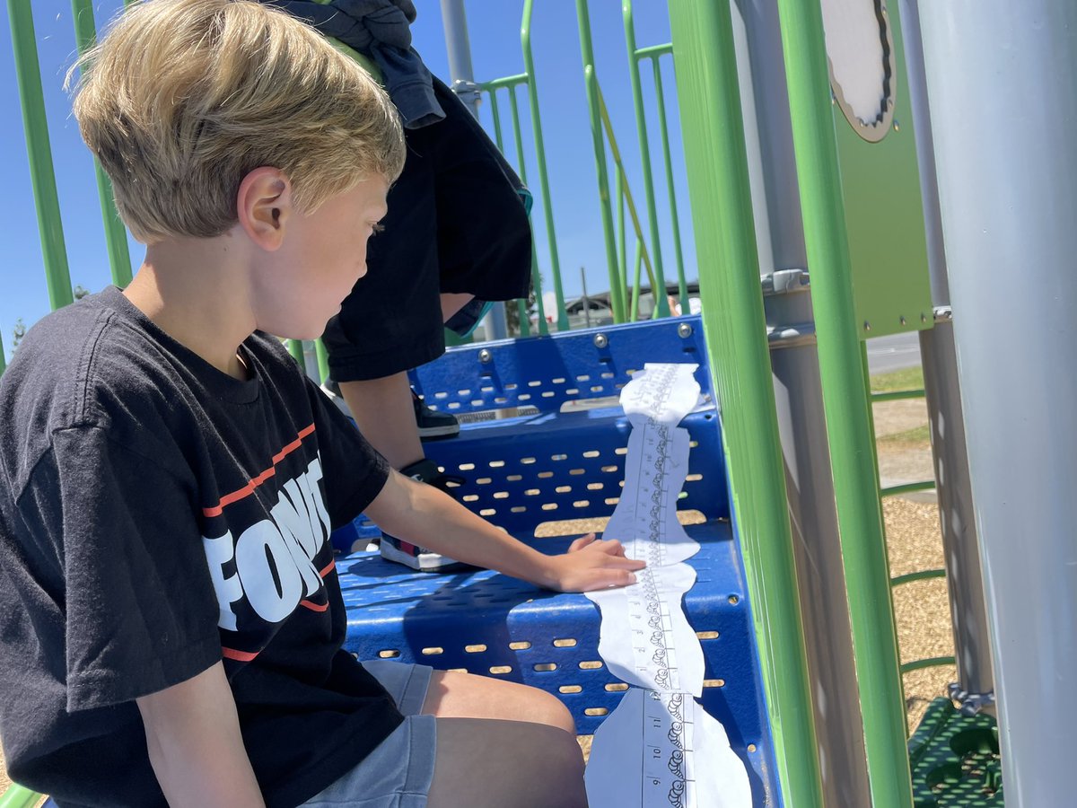 lorilavado's tweet photo. Measuring with inches, feet, and yards! @AvocadoGators @CajonValleyUSD https://t.co/67Pj46rlxu