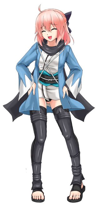 超大勝利した沖田さんを全身図にしてみた_(:3」z)_お団子を買ってあげたくなるなぁ〜 