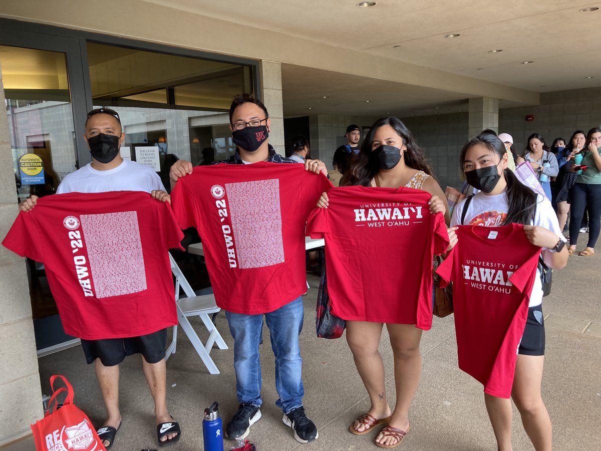 UHWestOahu's tweet photo. Our #uhwestoahu ʻohana is preparing and rehearsing for the big day tomorrow! For more info: https://t.co/RsIWkcEM8M #uhwo #uhohana #spring2022commencement https://t.co/hTJS8vtZ8n