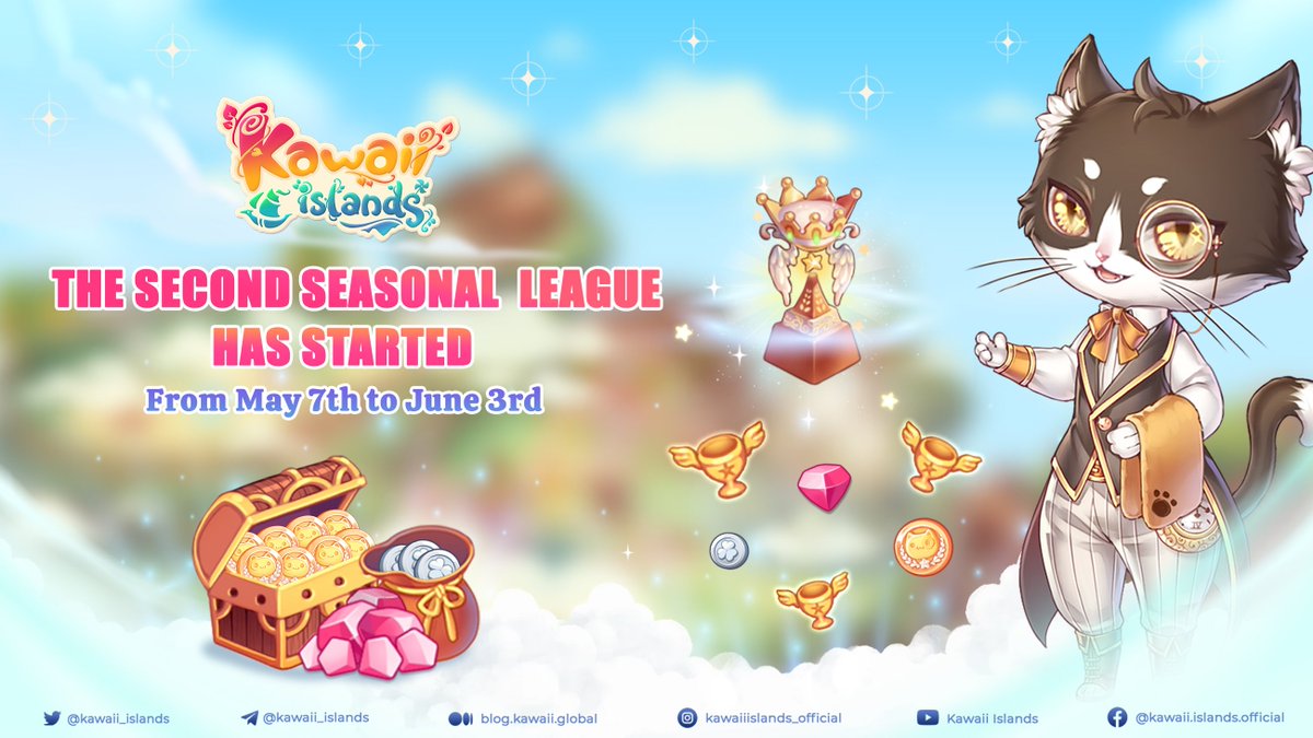kawaii_islands's tweet photo. 🏆𝐓𝐡𝐞 𝐒𝐞𝐜𝐨𝐧𝐝 𝐊𝐚𝐰𝐚𝐢𝐢 𝐒𝐞𝐚𝐬𝐨𝐧𝐚𝐥 𝐋𝐞𝐚𝐠𝐮𝐞 𝐡𝐚𝐬 𝐬𝐭𝐚𝐫𝐭𝐞𝐝🥳

🚀Join now to earn $MILKY, Gem and Exclusive Fashion Items (limited for each Seasons) 

More info👉https://t.co/PFxsUVeGPs

#BSC #Metaverse #F2P #NFT #Mobilegame $KWT #IOS #Android https://t.co/DnqAW3E9Xg