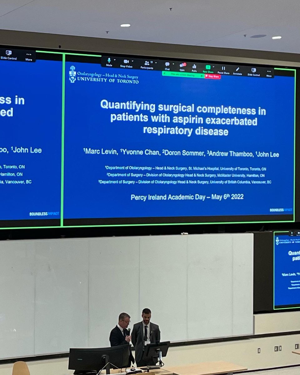 jlee_rhinology's tweet photo. First in-person Percy Ireland Resident Research Day in 2 years.  Huge congrats to our residents Drs. Lily Wang, Marc Levin and Vincent Wu on their phenomenal Rhinology projects and presentations! 

@UofT_OHNS 

#rhinology #rhinologyresearch https://t.co/q8fGbKr2P0