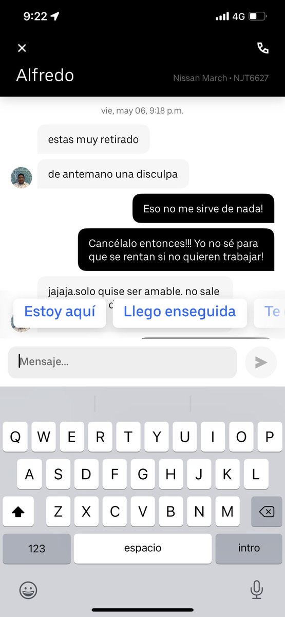 ALEKZORDAZ's tweet photo. @Uber_MEX quiero reportar a este tipo que dice que no quiere hacer mi viaje y no me cancela el viaje ya se lo solicite y sigue sin cancelarlo quiero un reporte sobre el!! https://t.co/RAjJDCdxLt