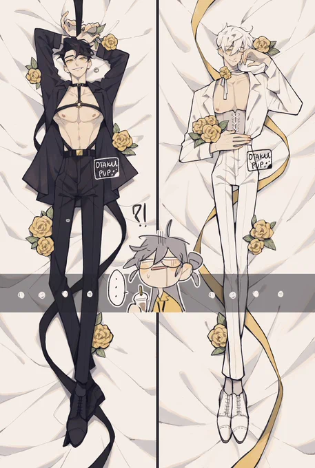 SO UMM I MADE A DAKIMAKURA DESIGN OF MY OCS AND IM NOT ASHAMED 😂 AAAAAAAAAA
//PROCEEDS TO RUN AWAY ASHAMED AF #otakupup 
