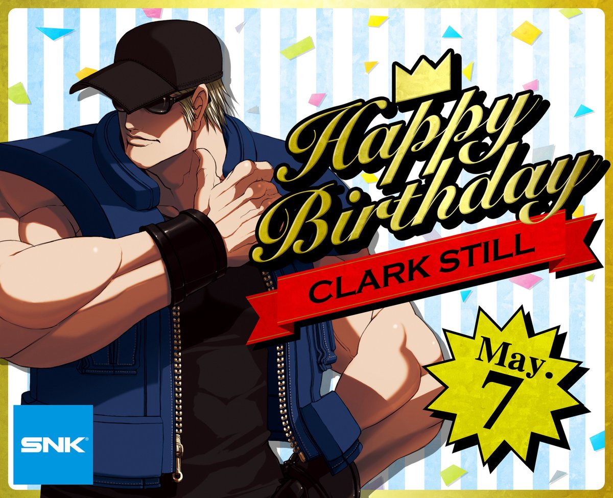 SNKPofficial's tweet photo. [Birthday Pick UP]
Let's celebrate the birthdays for some of SNK's characters!
Today is May 7th, CLARK's birthday!
Happy Birthday, CLARK!

#SNK #HBD https://t.co/9wv7kSFen2