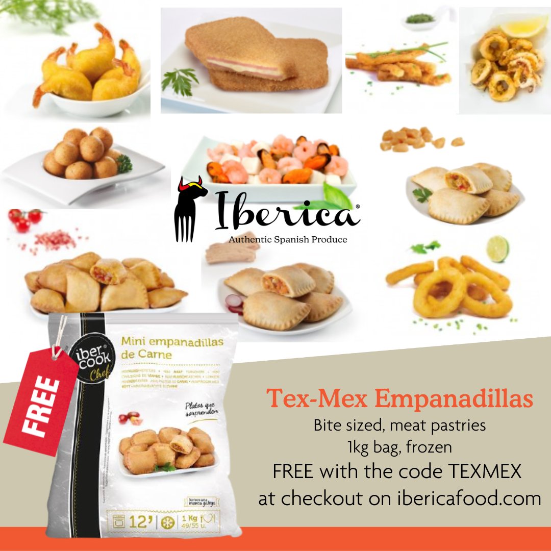 🥟 YOUR FAVOURITE EMPANADILLAS FOR FREE 🤑
👉 Go to ibericafood.com
👉 Purchase any 2 Ibercook branded products. Use the code TEXMEX at checkout. You will receive a free bag of TEX-MEX empanadillas
👉 From 6th to 15th of May - so order yours now!
👉 One free bag per order