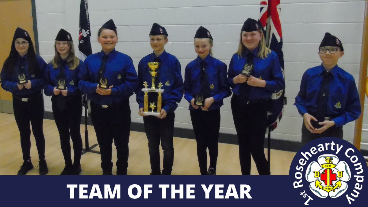 RoseheartyBB's tweet photo. Team 2 scooped the Team of the Year award by a whisker! Well done to them! #LearnDiscoverGrow #BoysBrigade https://t.co/ytOWE5wm6n