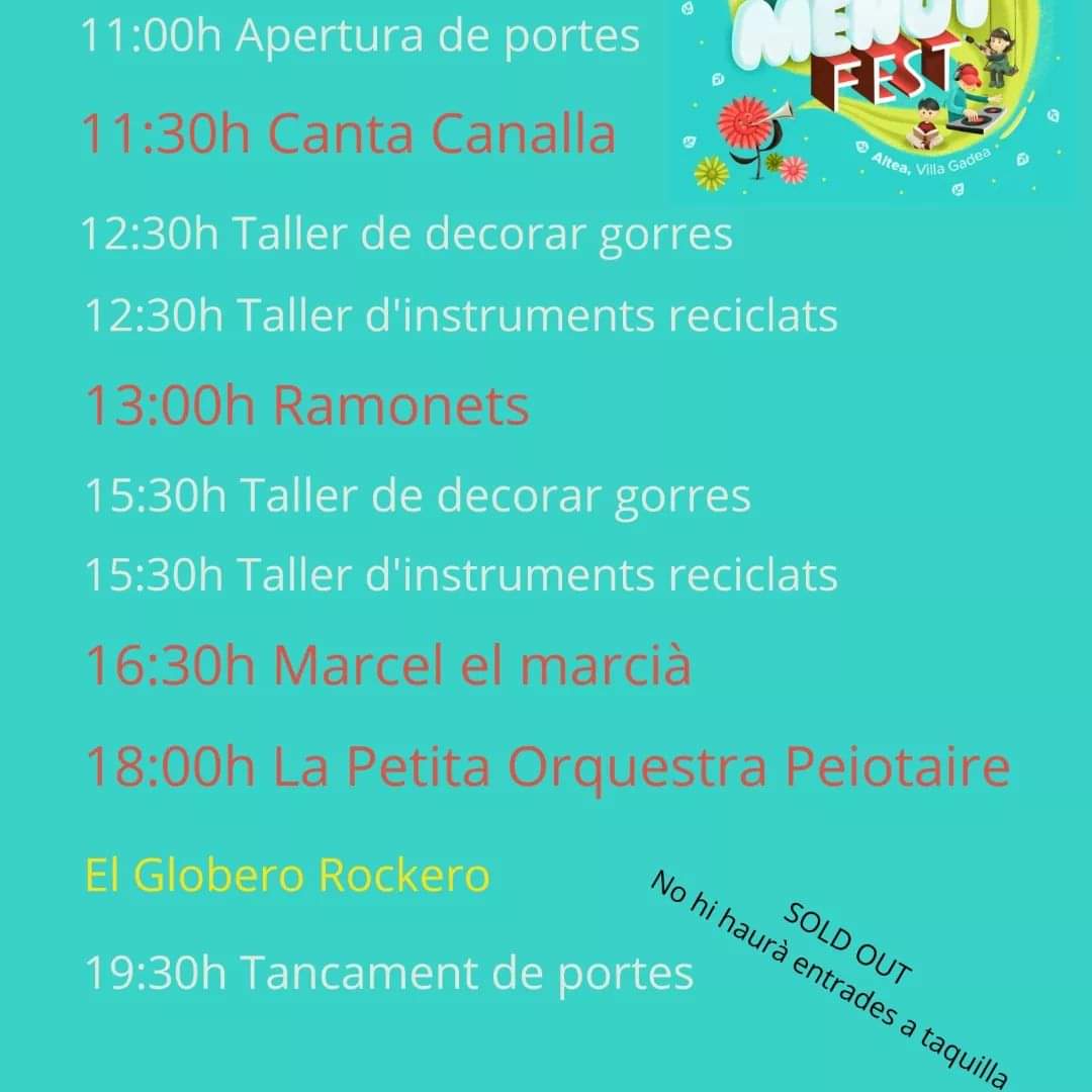 CompanyStas's tweet photo. 2/4 de 12h @CantaCanalla al Menutfest d'Altea amb @ramonetslos @Marcelelmarcia i @LaPOPtwitt i a la Nanofest d'Alzira
7hV Ariae, Fracàs i @marinavillegas a Riells i Viabrea
2/4 de 8hV #FolkaBanda a la p/del Molí d'Arròs Almenara
8hV @meritxellgene a sa Congregacio #saPobla https://t.co/7GCKqq7d8f