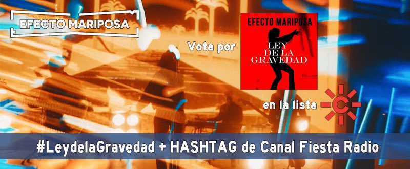 ¡Buenos días! 

Hoy es sábado de concierto y también de votos. ¡A por ello!

Copia y pega el texto de abajo y para votar. Recuerda que cada RT cuenta.

Mi voto para el #N1CanalFiesta18 es para #LeyDeLaGravedad de <a href="/EF_MARIPOSA/">Efecto Mariposa</a> <a href="/canalfiesta/">Canal Fiesta Radio</a> <a href="/dominguezja/">José A. Domínguez</a>