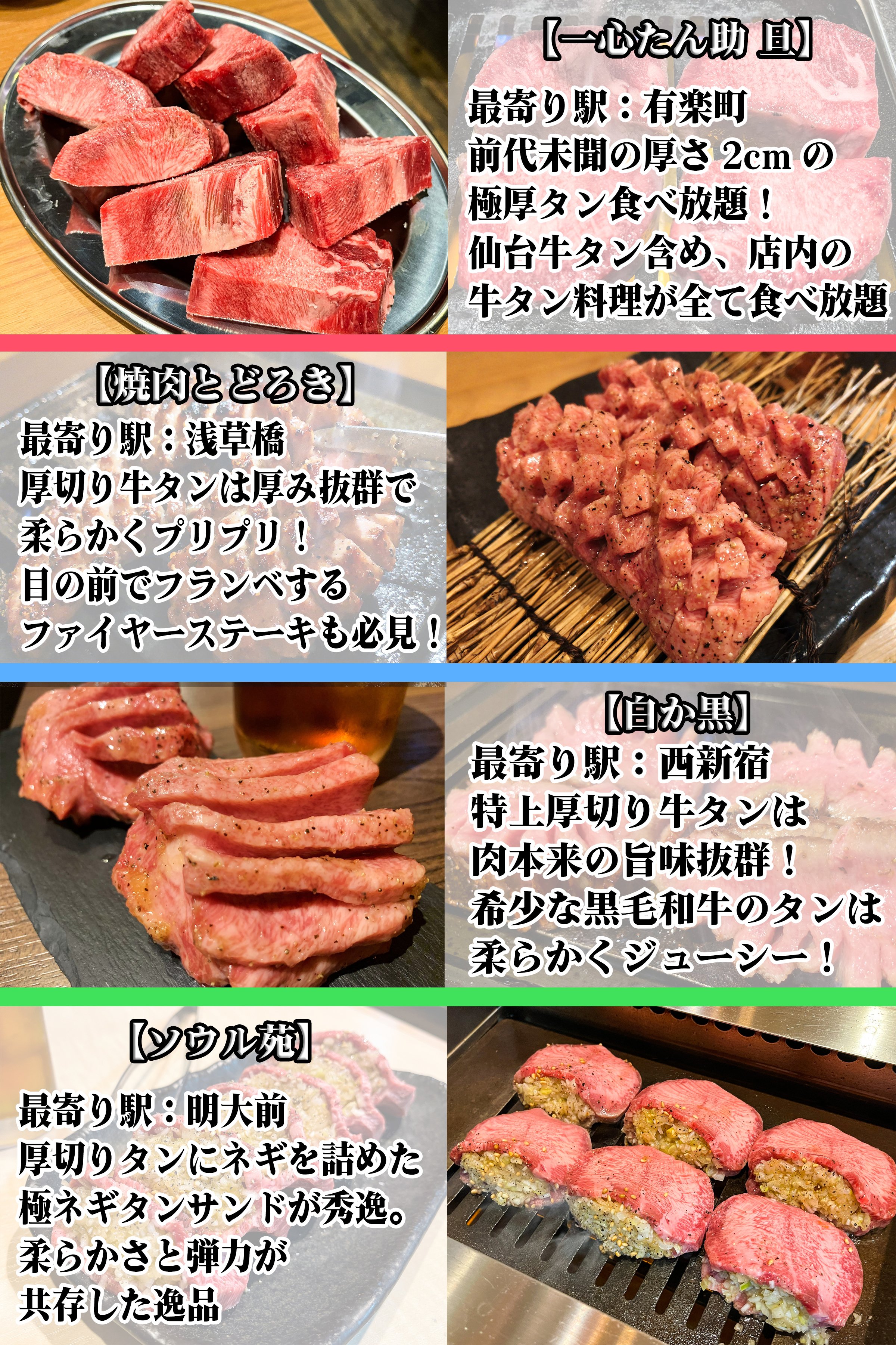 唯一無二の絶品グルメ むにぐるめ 東京で食べてほしい絶品牛タンまとめ 厚さ2cmの極厚牛タンや希少な黒毛和牛の牛タン 牛タン食べ放題のお店等 牛タン好きにはたまらないお店を厳選してるので参考にしてもらえると嬉しいです T Co