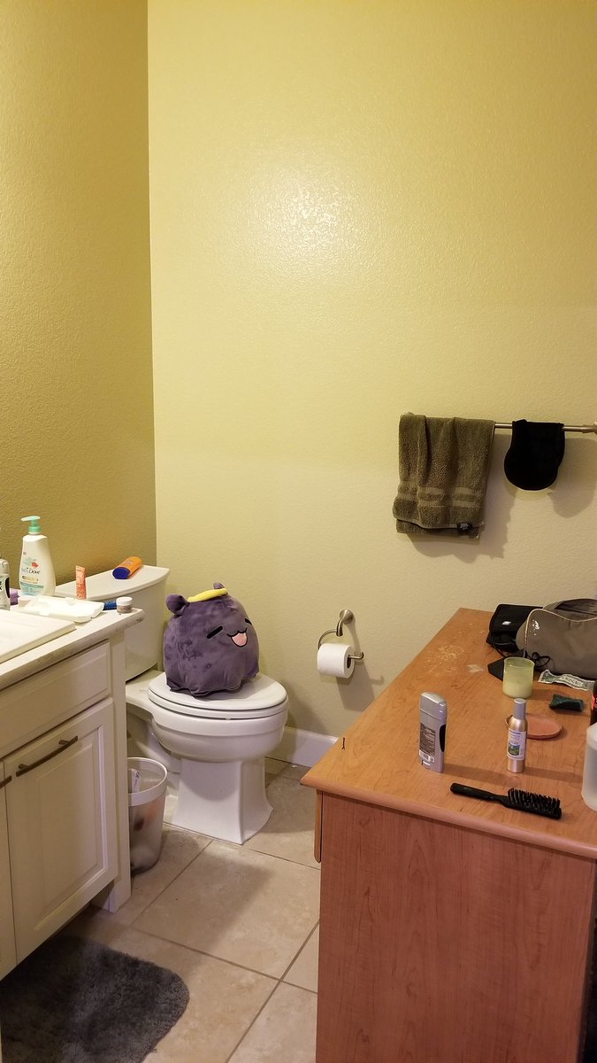 plasmarine0's tweet photo. @watsonameliaEN #BaethingAme 

For me, its the bathroom desk. I replaced my desk a few months ago and temporarily moved the old one into the bathroom. I rarely think about it unless a guest asks me why the hell I have a desk in the bathroom. Highly recommended. https://t.co/J3JeBWim4W