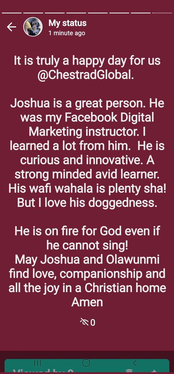 dare_lola's tweet photo. We all delighted! @CHESTRAD_global @IWG_Africa @GHSAlliance #HappyWedding #Joy #Companionship #SugarAndSpice #AllThingsNice #TearRubberCouple https://t.co/BueM9DE0zf