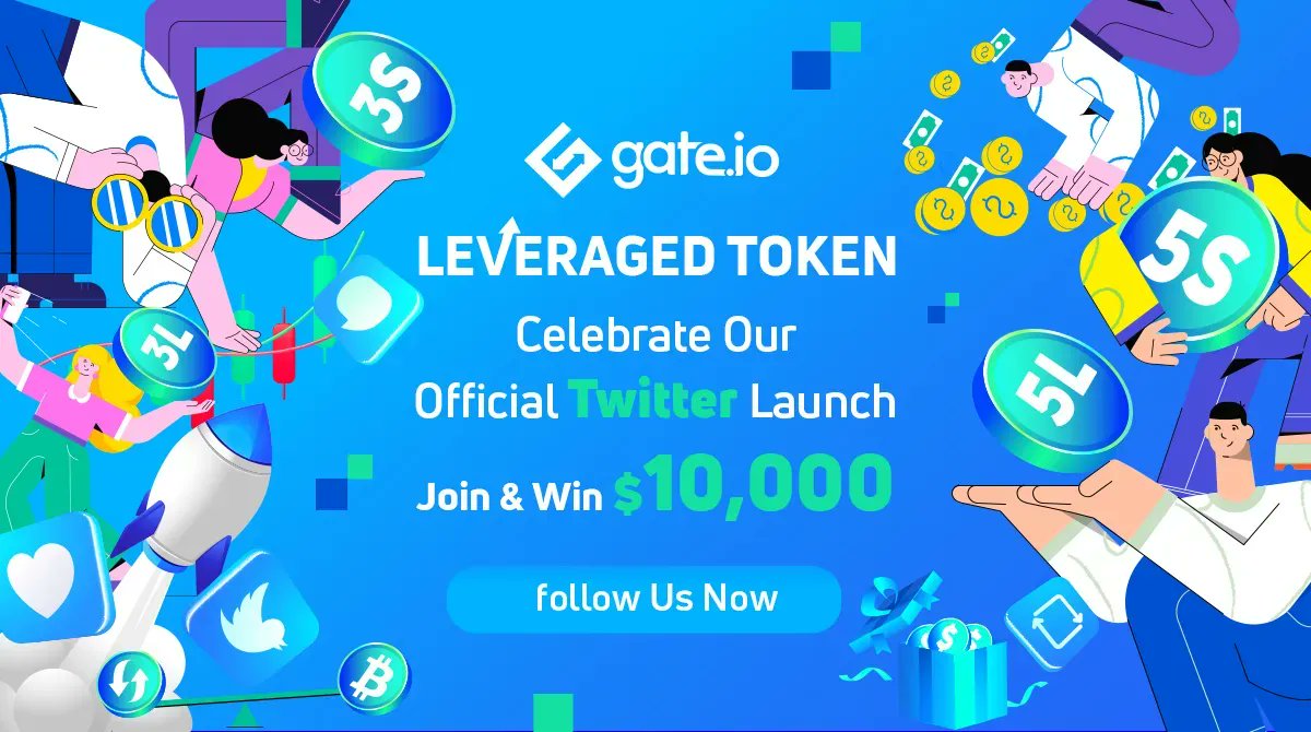 Gate's tweet photo. 🎉 Celebrate the Official Launch of https://t.co/8kWqgEeplL Leveraged Token Twitter Page

Follow @gateio_etf to get first-hand news about Leveraged Token Trading! 
💰 Get a chance to win in the $10,000 Prize Pool 

Join Campaign👉 https://t.co/kZPQMtCg05

#Gateio #Giveaways https://t.co/2k0QHDfo9Q