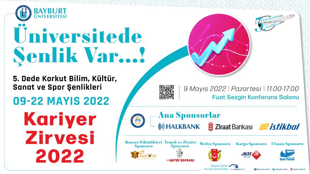 Bayburtedu's tweet photo. 📢 BAŞLIYORUZ 📢
🎊🎶🏓Üniversitede Şenlik Var...!🎓📖🔎

5. Dede Korkut Bilim, Kültür, Sanat ve Spor Şenlikleri

📆: 9 Mayıs 2022
⏰: 11.00-17.00
📍: Baberti Külliyesi https://t.co/q6VqI91YmV