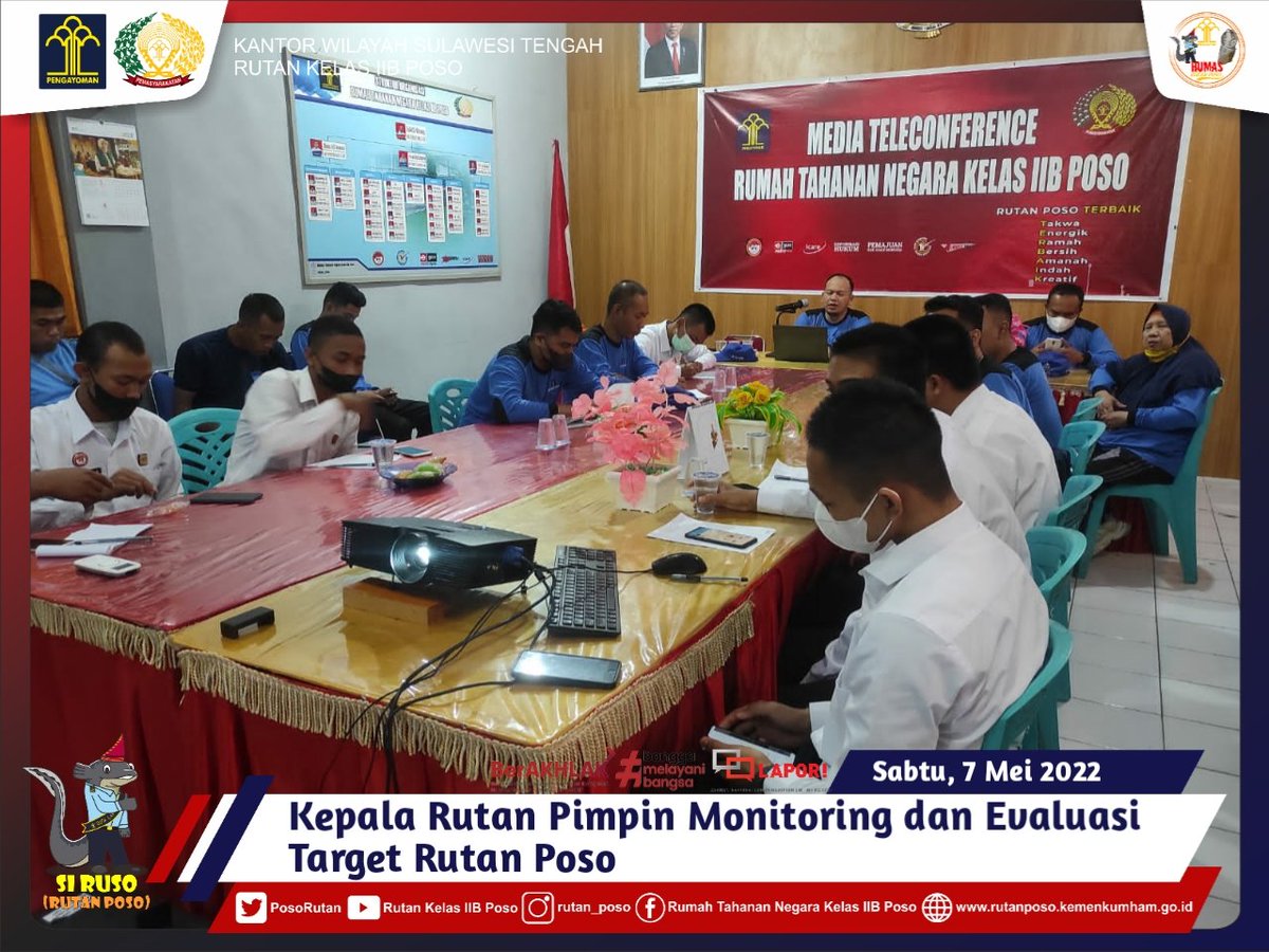 PosoRutan's tweet photo. "Kita harus membuat terobosan atau inovasi khususnya pengembangan pd layanan LIHAT RUSO yang selama ini berbasis WA Bisnis kita akan upgrade ke aplikasi installer" Jelas Kepala Rutan Poso  Kanwil Kemenkumham Sulteng.

#KemenkumhamSulteng
#KumhamPasti
#BerAkhlak
#RutanPosoTerbaik https://t.co/rJvn9bNgpN