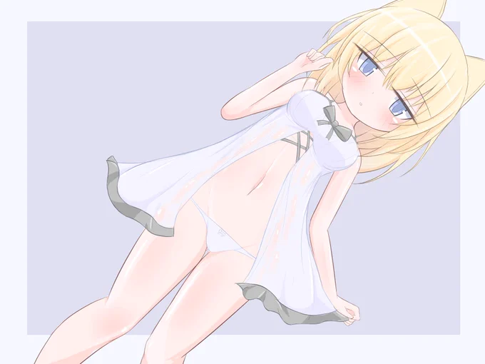 絵505号「ノエルちゃん」
なんですかあのえっちな寝間着は!いやらし...卑しいハーフエルフめ......!
(体験版最高にえっちですありがとうございます!)
 #aliceincradle 