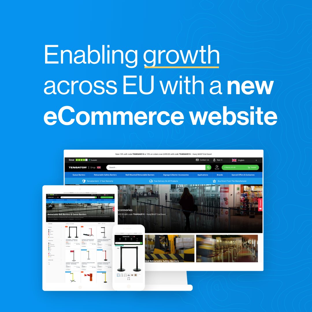 ElectricStudio's tweet photo. Tensator is a leading European queuing
barrier provider and they challenged Electric Studio to
reinvent their B2B direct sales eCommerce channel.

Read the case study.

https://t.co/fRlDMpSzZ0

#wordpress #websitedesign #smallbusinessuk #seo
#website #woocommerce #ecommerce https://t.co/DxTxEOger7