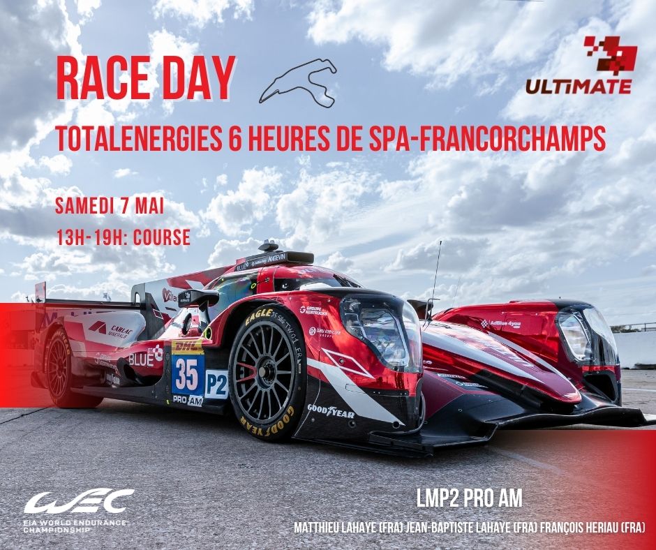 🇧🇪 C'est le jour J, celui de la course 😉 Plus que quelques heures avant le départ, nous sommes impatients que cela démarre...

<a href="/FIAWEC/">FIA World Endurance Championship</a> <a href="/circuitspa/">Spa-Francorchamps</a> 

#WEC #LMP2 #6HSpa #Spa