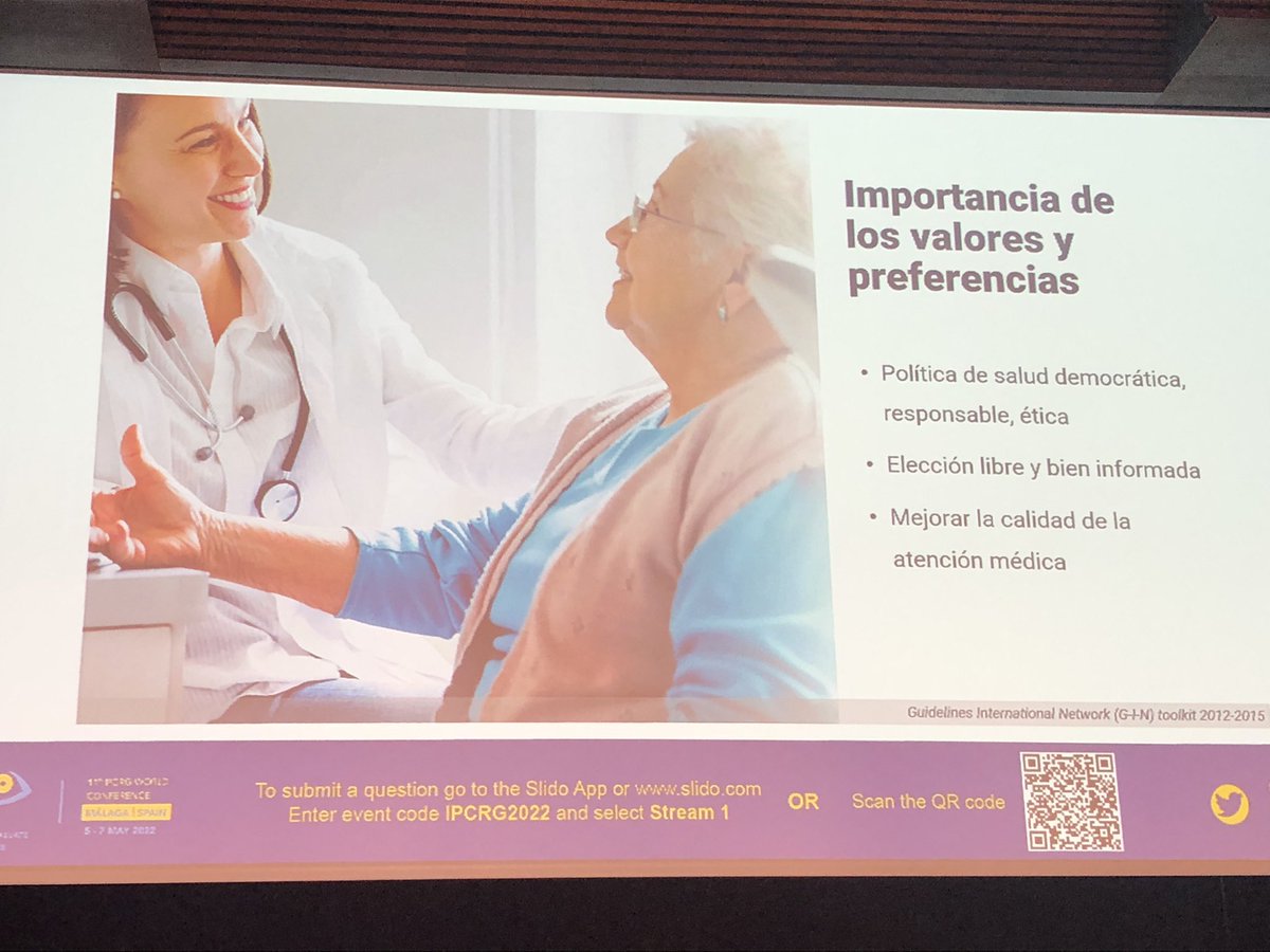 Jessica Beltran: para el desarrollo de guías clínicas: etapas del proceso, conformación del panel desarrollador y la importancia de considerar los valores y preferencias de los pacientes #ipcrg2022 <a href="/IPCRG/">IPCRG</a>