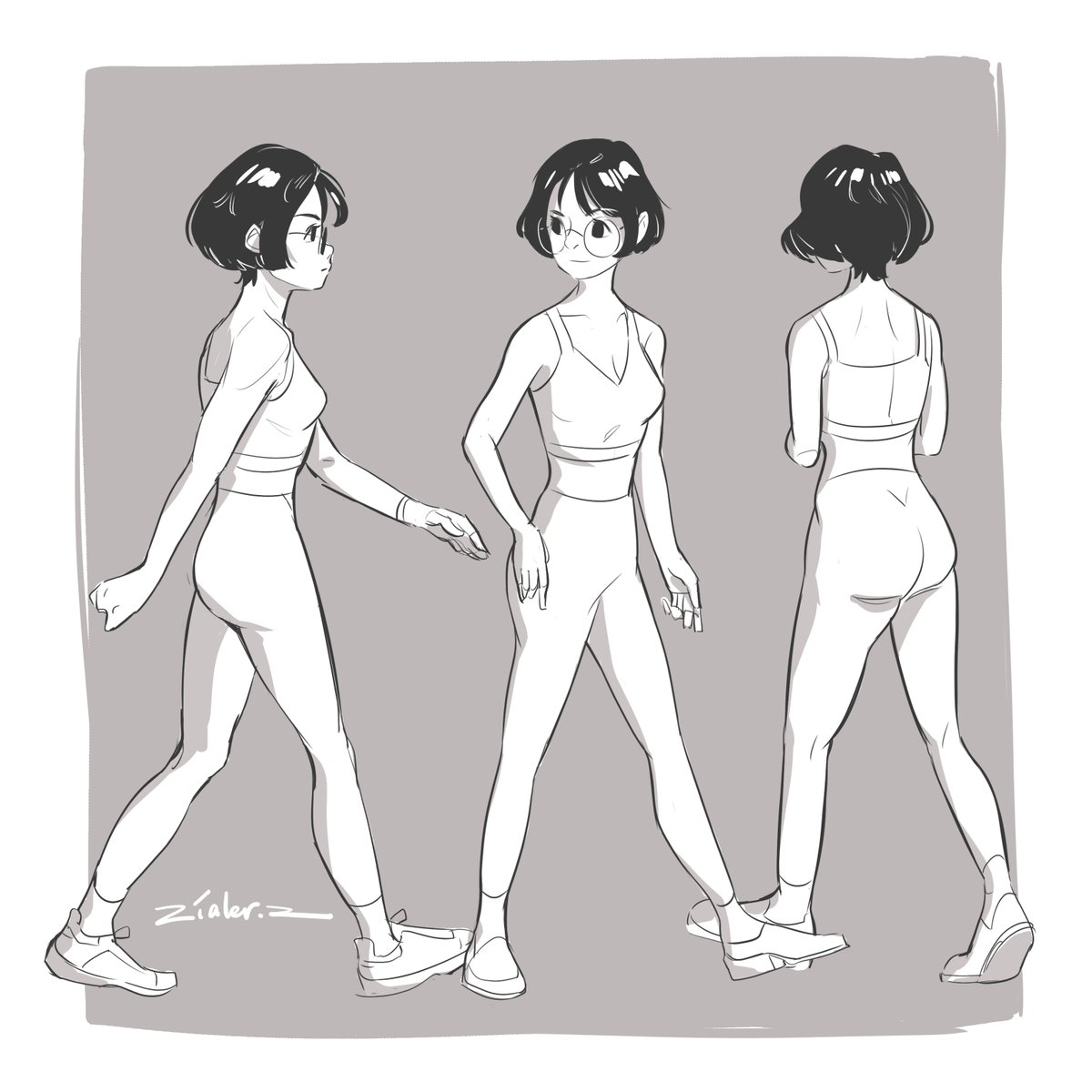 zialerz's tweet image. It seems easy but it&apos;s not 😂Many details including the subtle shape of muscles are acting in a way to give the gestures natural looks 😴

#walkingpose #referencesheet #referenceposes #anantomy #poses #anime #manga #dailypractice #dailyposes #lineart #hands #cartoonart #inkingart