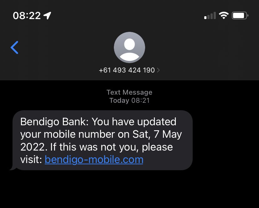 kanemcmanus's tweet photo. Hey @bendigobank, scams with your name are popping up https://t.co/kbaHg8az0p