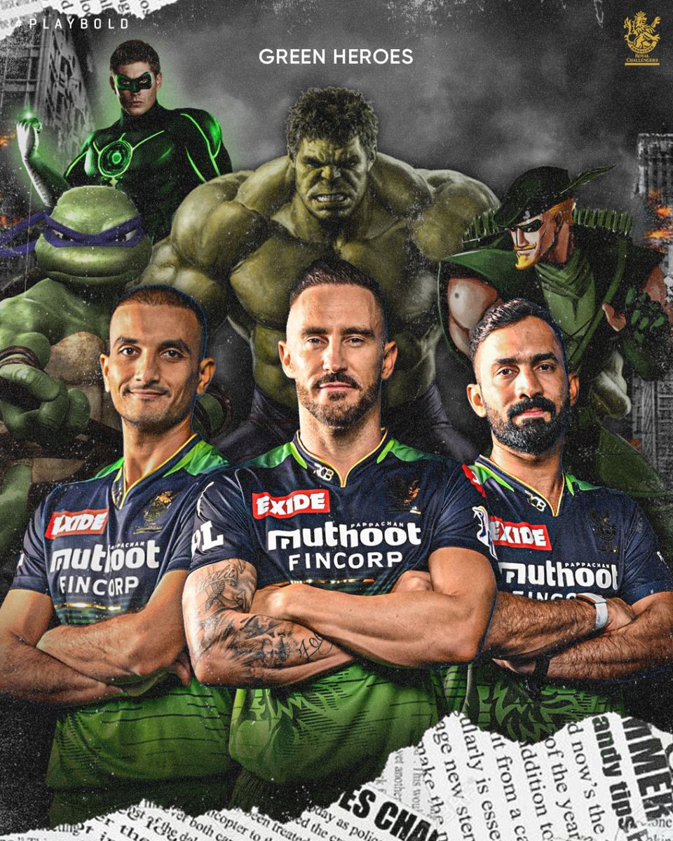 RCBTweets's tweet photo. Our stars are ready to join the league of #GreenHeroes for a worthy cause. 👊🏻

Time to #GoGreen #ForPlanetEarth, 12th Man Army! 😎🔥

#PlayBold #WeAreChallengers #IPL2022 #Mission2022 #RCB #ನಮ್ಮRCB https://t.co/JAOx0uBvGf