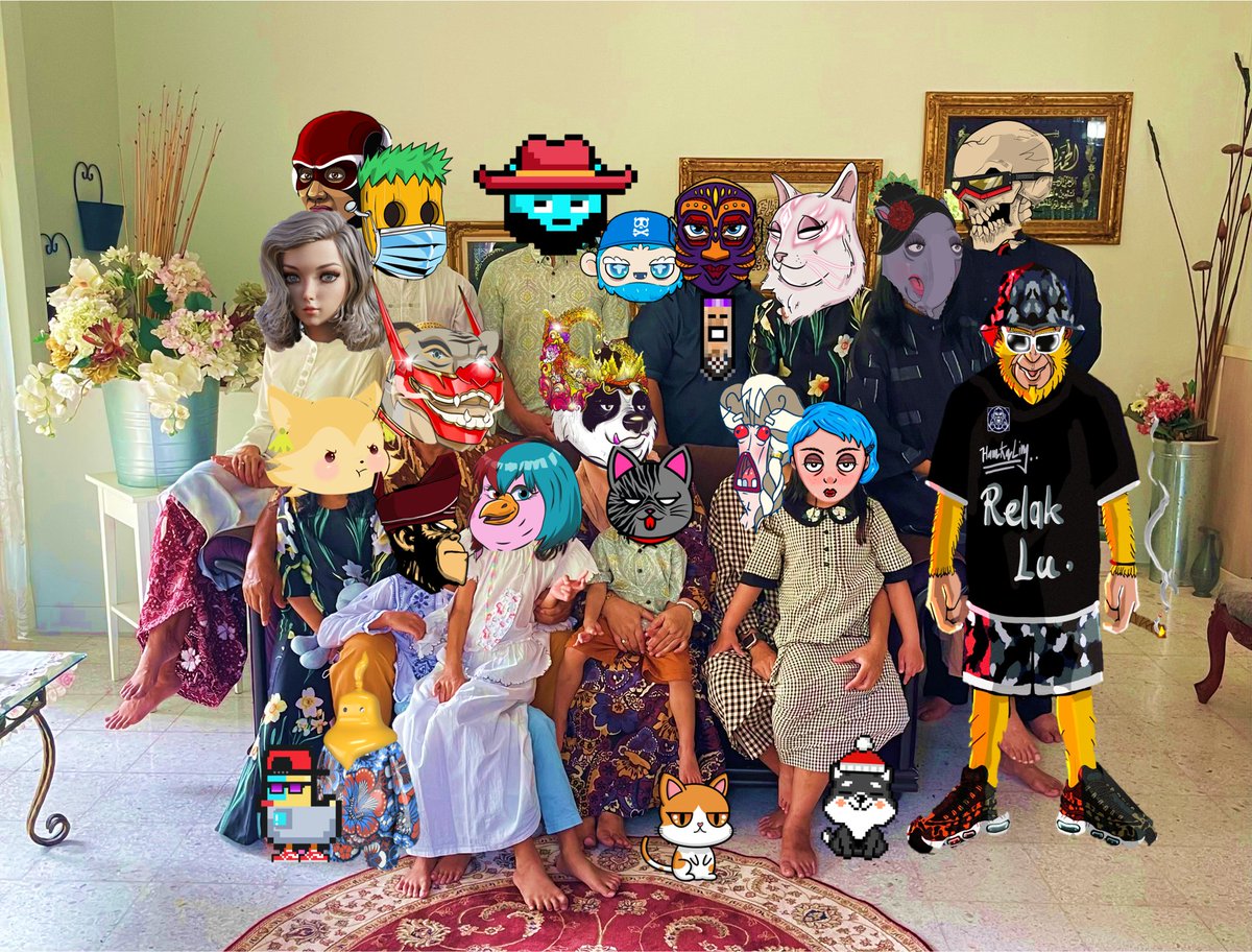 GM. Today beautiful day for Hari Raya Family Photo from NFT <a href="/pentas_io/">Pentas | NFT Marketplace</a> collections. 

<a href="/richcatsnation/">RichCatsNation(🏛️,🐈)</a> <a href="/BadApeNFT/">BADAPE NFT Official</a>  @KonfederasiMY <a href="/catverses/">Catverses PURRA</a> <a href="/RoachPunks/">RoachPunks🪳MINT NOW</a> @PandaPunkNFT <a href="/sueannajoe_/">ꜱᴜᴇᴀɴɴᴀᴊᴏᴇ 〄 🏴‍☠️️</a> <a href="/WoodGangNFT/">WoodGang</a> <a href="/LinkzSociety/">Linkz Society</a> <a href="/guingang_/">Guin Gang</a> <a href="/Bakan3koVerse/">Bakaneko</a> <a href="/sleepytapirnft/">Sleepy Tapir 💎</a>   <a href="/rimbamy/">Sang Rimba</a> <a href="/MixomanNFT/">MixomanNFT</a>