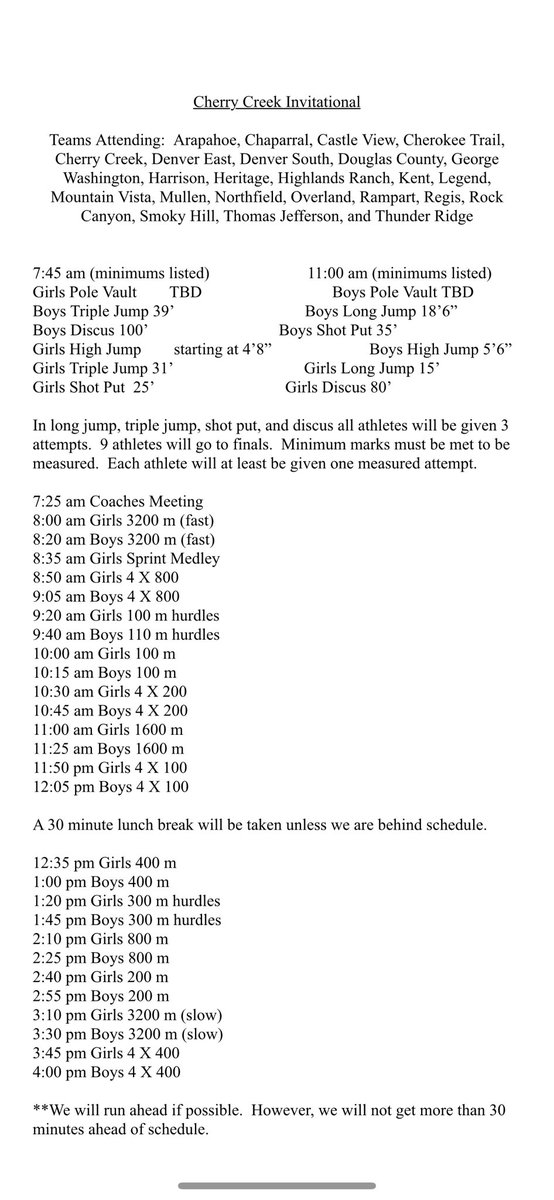 Smoky Hill Track and Field (@runshhs) on Twitter photo 