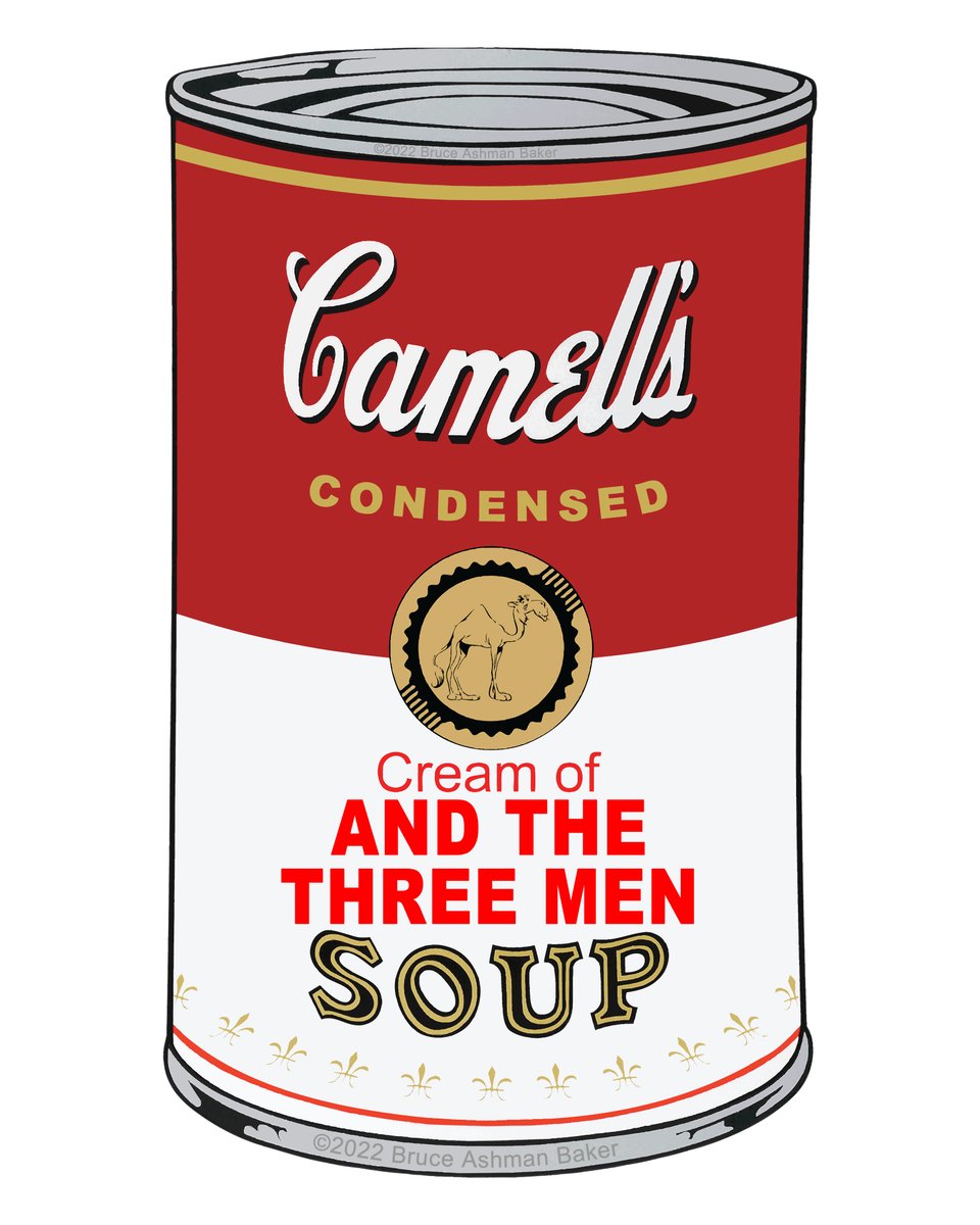 DrBruess's tweet photo. Check out my NFT listing on OpenSea! https://t.co/FbOfnxI9D1 via @opensea
Camell’s Soup#397
Cream of AND THE THREE MEN
by Bruce Ashman Baker
This is in the pop art tradition of Andy Warhol.
#CamellsSoup #DrBruess #opensea #NFT #Soup #AndyWarhol #PopArt #Sixties #THREEMEN https://t.co/2h9hWSOXug