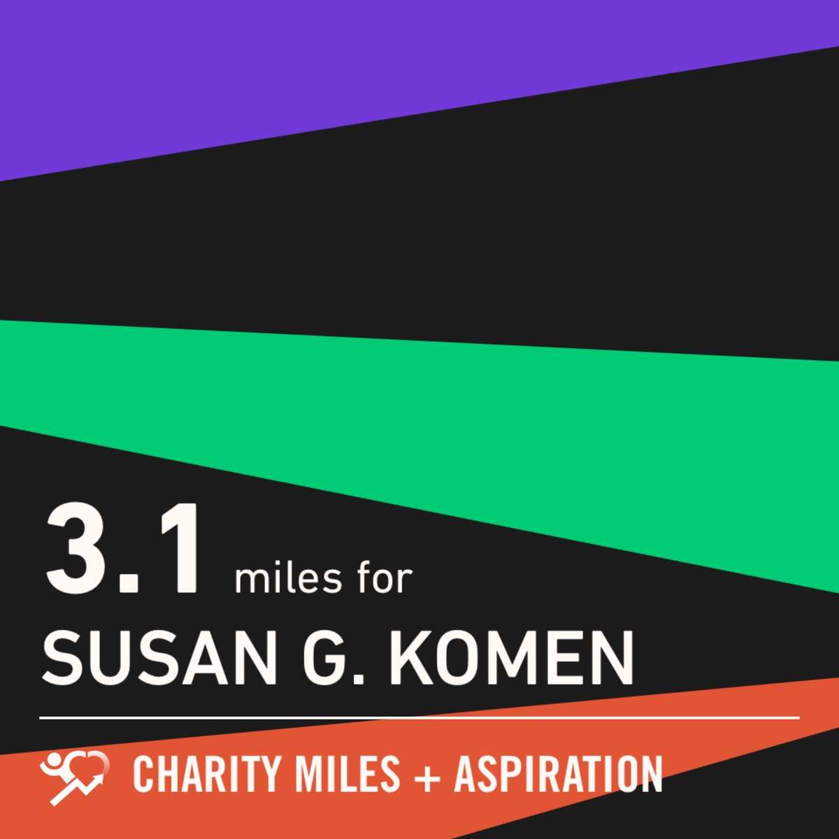 3.1 <a href="/CharityMiles/">Charity Miles</a> for <a href="/SusanGKomen/">Susan G. Komen</a>.