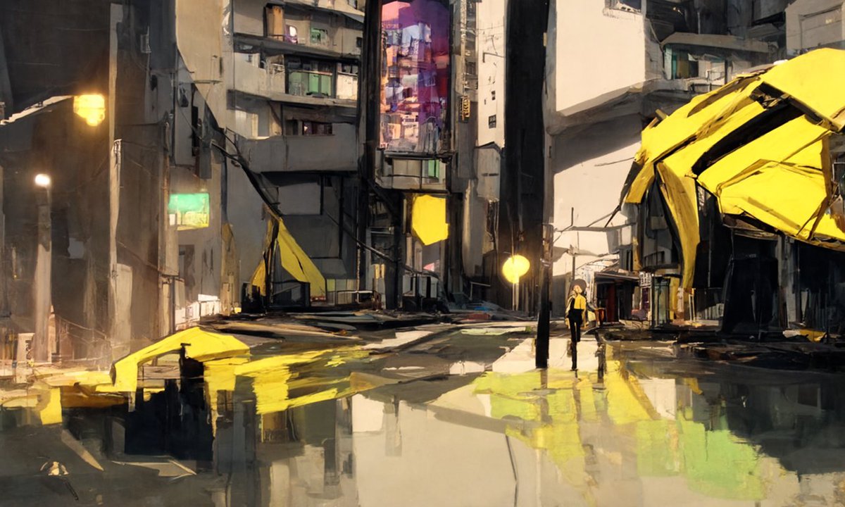 Mamonono2022's tweet photo. The Mamonopolis🌆(the city our mamonono live in) will be built upon the disco diffusion generated scenes😜
#discodifussion #ganart https://t.co/Bo7pAZvbDX